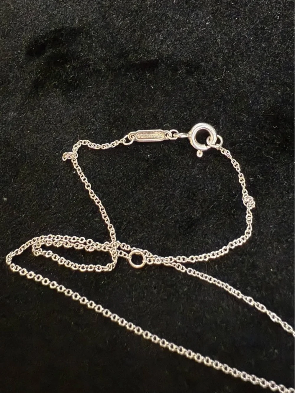 Tiffany & Co. Sterling Silver Atlas bar Roman Numeral Necklace